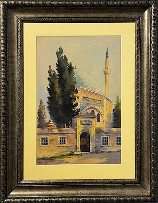 A. Korsakoff imzalı tablo — Sulu Boya, 45×30 cm, 10.000 TL müzayede satışı