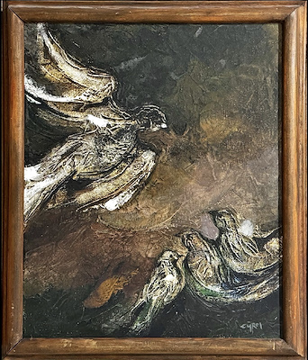Gürol Sözen imzalı tablo — Yağlı Boya, 50×40 cm, 6.250 TL müzayede satışı