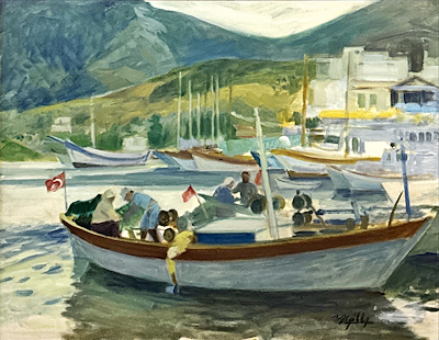 Yaşar Çallı imzalı tablo — Yağlı Boya, 55×70 cm, 24.000 TL müzayede satışı