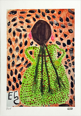 Esma Ekiz imzalı tablo — Serigrafi, 50×70 cm, 950 TL müzayede satışı