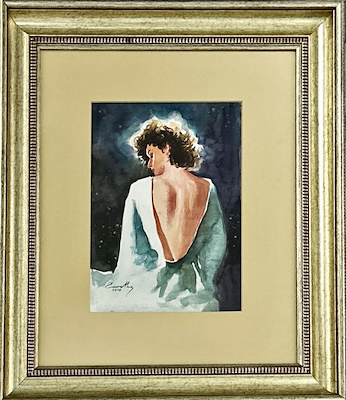 Ömer Muz imzalı tablo — Karışık Teknik, 34×23 cm, 1.500 TL müzayede satışı
