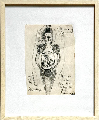 Işıl Gönen imzalı tablo — Karışık Teknik, 16×22 cm, 1.400 TL müzayede satışı