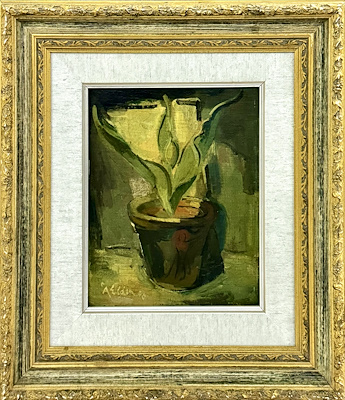 Abidin Elderoğlu imzalı tablo — Yağlı Boya, 27×21 cm, 120.000 TL müzayede satışı