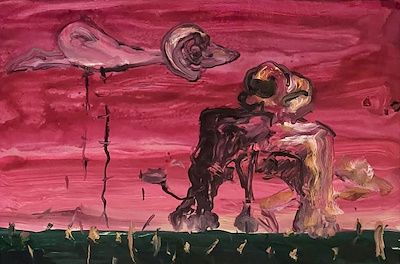 Erdoğan Zümrütoğlu imzalı tablo — Karışık Teknik, 33×47 cm, 21.000 TL müzayede satışı