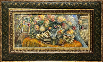 Mustafa Turgut Tokat imzalı tablo — Yağlı Boya, 39×86 cm, 43.000 TL müzayede satışı