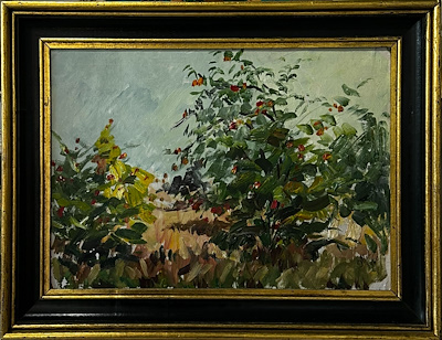 Hafız Memedof Narlar imzalı tablo — Yağlı Boya, 35×50 cm, 1.400 TL müzayede satışı