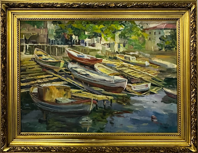 Vagıf İbrahim imzalı tablo — Yağlı Boya, 50×70 cm, 20.000 TL müzayede satışı