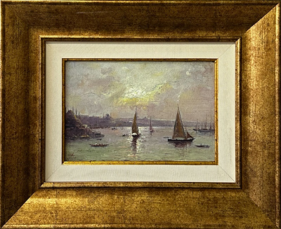 Halid Naci imzalı tablo — Yağlı Boya, 20×30 cm, 45.000 TL müzayede satışı