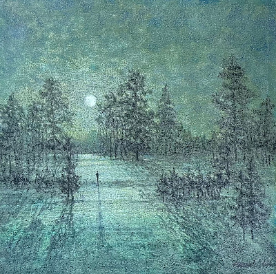 İsmail Tetikçi imzalı tablo — Karışık Teknik, 50×50 cm, 55.000 TL müzayede satışı