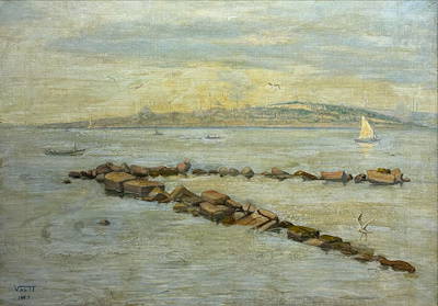 Vahit Armağan imzalı tablo — Yağlı Boya, 45×65 cm, 35.000 TL müzayede satışı