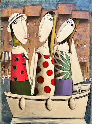 Nermin Alpar imzalı tablo — Yağlı Boya, 80×60 cm, 30.000 TL müzayede satışı