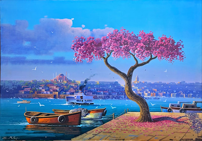 Zekeriya Malkoç imzalı tablo — Yağlı Boya, 70×100 cm, 3.750 TL müzayede satışı