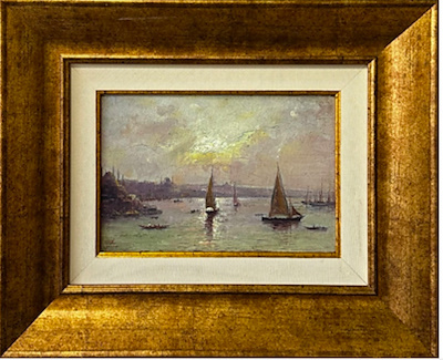 Halid Naci imzalı tablo — Yağlı Boya, 20×30 cm, 45.000 TL müzayede satışı