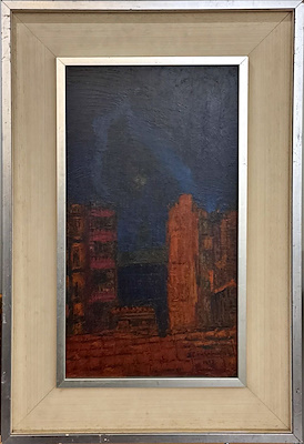 İhsan Cemal Karaburçak imzalı tablo — Yağlı Boya, 52×29 cm, 300.000 TL müzayede satışı