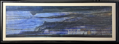Cansen Ercan imzalı tablo — Karışık Teknik, 40×128 cm, 5.750 TL müzayede satışı