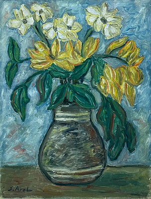 Selma Arel imzalı tablo — Yağlı Boya, 46×38 cm, 35.000 TL müzayede satışı