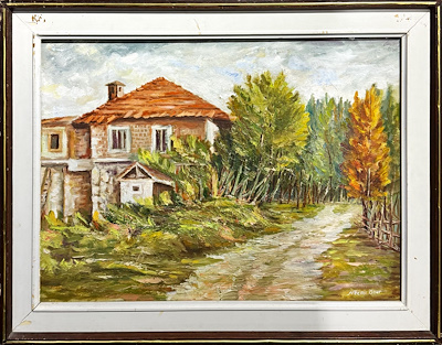 Necmi Üner imzalı tablo — Karışık Teknik, 38×50 cm, 1.200 TL müzayede satışı