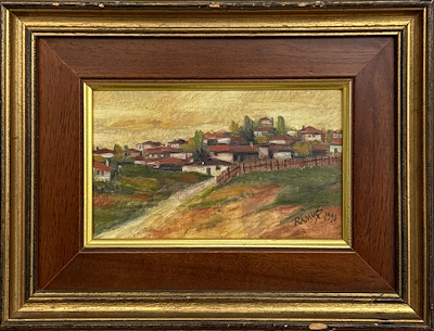 Ramuş İpek imzalı tablo — Yağlı Boya, 9×15 cm, 2.250 TL müzayede satışı