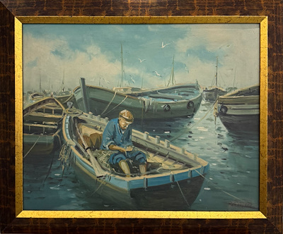 Türker Güneşoğlu imzalı tablo — Yağlı Boya, 40×50 cm, 10.000 TL müzayede satışı