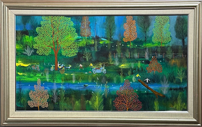Bayram Gümüş imzalı tablo — Yağlı Boya, 45×80 cm, 120.000 TL müzayede satışı
