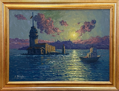 Bahri Töraydın imzalı tablo — Yağlı Boya, 50×70 cm, 9.000 TL müzayede satışı