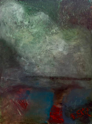 Rafet Ekiz imzalı tablo — Yağlı Boya, 92×70 cm, 60.000 TL müzayede satışı
