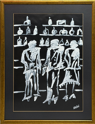 Hakan Kalkavan imzalı tablo — 49×34 cm, 1.200 TL müzayede satışı