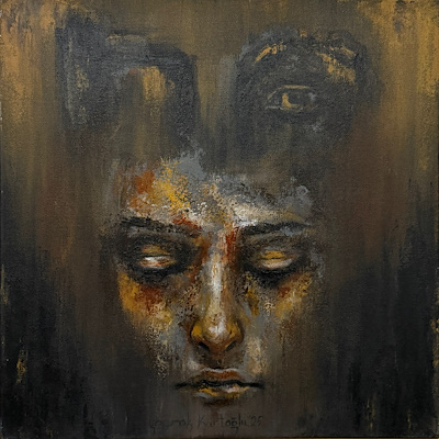 Yaprak Kurtoğlu imzalı tablo — Yağlı Boya, 40×40 cm, 10.000 TL müzayede satışı