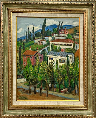 Arif Kaptan imzalı tablo — Yağlı Boya, 45×33 cm, 200.000 TL müzayede satışı