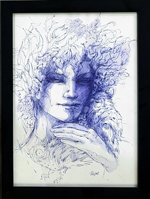 Neşe Evitan imzalı tablo — Karışık Teknik, 27×20 cm, 2.000 TL müzayede satışı