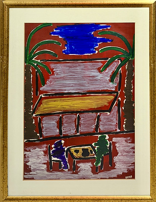 Hakan Kalkavan imzalı tablo — 49×34 cm, 1.400 TL müzayede satışı