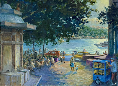 Naim Uludoğan imzalı tablo — Yağlı Boya, 55×73 cm, 150.000 TL müzayede satışı