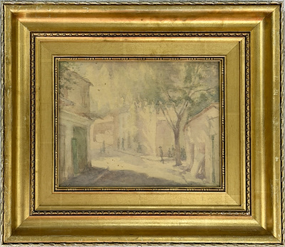 Nazmi Ziya imzalı tablo — Sulu Boya, 25×30 cm, 300.000 TL müzayede satışı