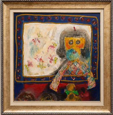 Zerrin Tekindor imzalı tablo — Yağlı Boya, 50×50 cm, 45.000 TL müzayede satışı