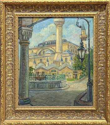 Abdullah Çizgen imzalı tablo — Yağlı Boya, 55×46 cm, 92.500 TL müzayede satışı