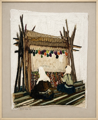 Necdet Kalay imzalı tablo — Yağlı Boya, 100×80 cm, 300.000 TL müzayede satışı
