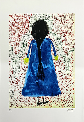 Esma Ekiz imzalı tablo — Serigrafi, 50×70 cm, 1.750 TL müzayede satışı
