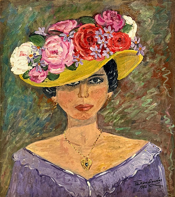 Türkan Berdan imzalı tablo — Yağlı Boya, 55×50 cm, 5.000 TL müzayede satışı