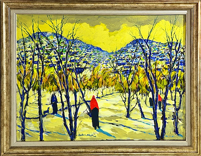 Sabri Akça imzalı tablo — Yağlı Boya, 65×85 cm, 50.000 TL müzayede satışı