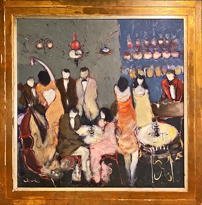 Alp Bartu imzalı tablo — Yağlı Boya, 90×90 cm, 5.500 TL müzayede satışı