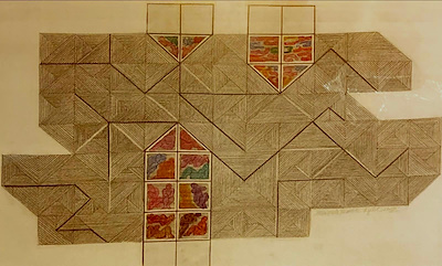 Mürşide İçmeli imzalı tablo — Karışık Teknik, 50×68 cm, 7.250 TL müzayede satışı