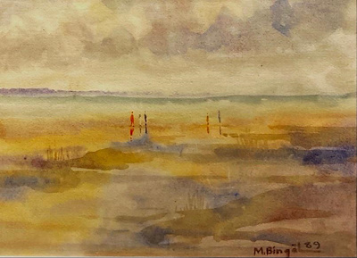 Meral Bingöl imzalı tablo — Sulu Boya, 22×30 cm, 800 TL müzayede satışı