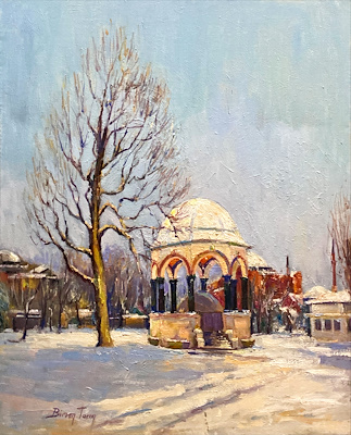 Birsen Tarım imzalı tablo — Yağlı Boya, 60×50 cm, 500 TL müzayede satışı