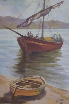 Nusret Karaca imzalı tablo — Yağlı Boya, 70×50 cm, 3.250 TL müzayede satışı