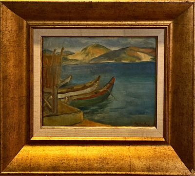 Maide Arel imzalı tablo — Yağlı Boya, 23×30 cm, 2.500 TL müzayede satışı