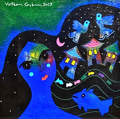 Volkan Coşkun imzalı tablo — Yağlı Boya, 15×15 cm, 900 TL müzayede satışı