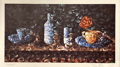 İbrahim Örs imzalı tablo — Serigrafi, 40×65 cm, 1.000 TL müzayede satışı