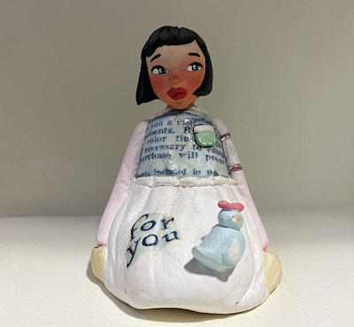Aylin Örücü imzalı tablo — Yağlı Boya, 9×5 cm, 300 TL müzayede satışı
