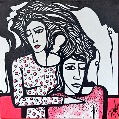 Tülin Gizgen imzalı tablo — 20×20 cm, 850 TL müzayede satışı
