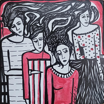 Tülin Gizgen imzalı tablo — 20×20 cm, 850 TL müzayede satışı